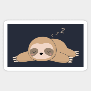 Kawaii Lazy Sloth T-Shirt Magnet